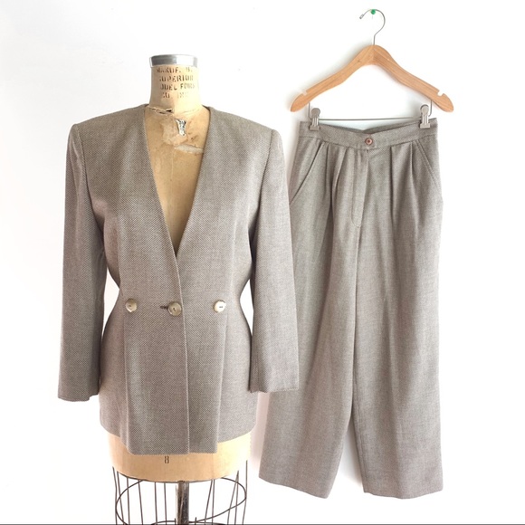 Christian Dior Dresses & Skirts - Vintage Dior Suit, Designer 80s Blazer & Pant